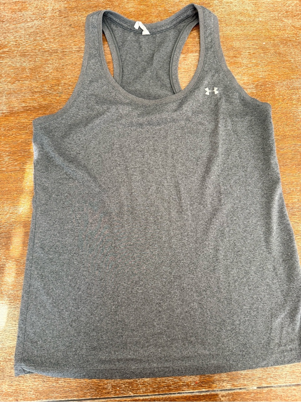 Under Armour Women's Charcoal Grey Racerback Athletic Tank